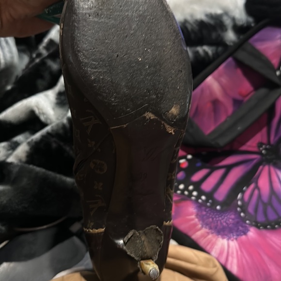 Louis Vuitton Monogram Brown Canvas and Leather Pointy toe booties sz 39 - Picture 10 of 11